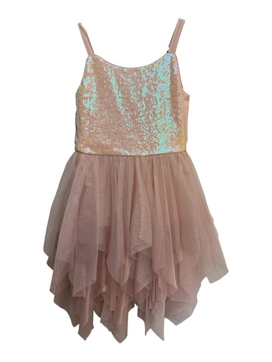 Cat & Jack Other - Cat & Jack Sequin Fairy Hem Dress - Iridescent Pink - Girls M (8/10)